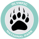 Olympic National Park - Bear Claw Logo 3.5" Die Cut Window Decal