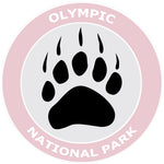 Olympic National Park - Bear Claw Logo 3.5" Die Cut Window Decal