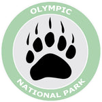 Olympic National Park - Bear Claw Logo 3.5" Die Cut Window Decal