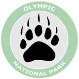 Olympic National Park - Bear Claw Logo 3.5" Die Cut Window Decal