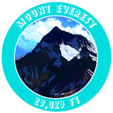 Mount Everest 29,029ft 3.5" Die Cut Auto Window Decal