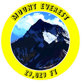 Mount Everest 29,029ft 3.5" Die Cut Auto Window Decal