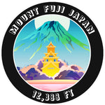 Mount Fuji 12,388ft 3.5" Die Cut Auto Window Decal