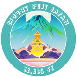 Mount Fuji 12,388ft 3.5" Die Cut Auto Window Decal