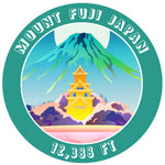 Mount Fuji 12,388ft 3.5" Die Cut Auto Window Decal