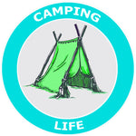 Camping Life - Tent -  3.5" Die Cut Auto Window Decal