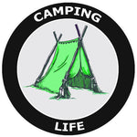 Camping Life - Tent -  3.5" Die Cut Auto Window Decal