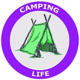 Camping Life - Tent -  3.5" Die Cut Auto Window Decal