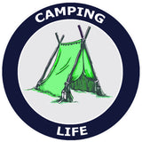 Camping Life - Tent -  3.5" Die Cut Auto Window Decal