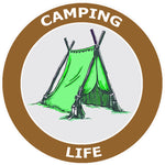 Camping Life - Tent -  3.5" Die Cut Auto Window Decal