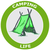 Camping Life - Tent -  3.5" Die Cut Auto Window Decal