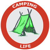 Camping Life - Tent -  3.5" Die Cut Auto Window Decal