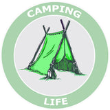 Camping Life - Tent -  3.5" Die Cut Auto Window Decal