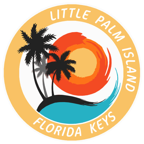 Little Palm Island Florida Keys 3.5" Die Cut Auto Window Decal