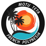 Motu Teta French Polynesia 3.5" Die Cut Auto Window Decal