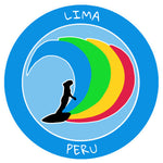 Lima, Peru Surfer 3.5" Die Cut Auto Window Decal