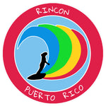 Rincon, Puerto Rico Surfer 3.5" Die Cut Auto Window Decal