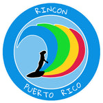 Rincon, Puerto Rico Surfer 3.5" Die Cut Auto Window Decal