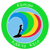 Rincon, Puerto Rico Surfer 3.5" Die Cut Auto Window Decal