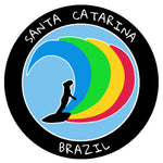 Santa Catarina, Brazil Surfer 3.5" Die Cut Auto Window Decal