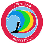 Superbank, Australia Surfer 3.5" Die Cut Auto Window Decal