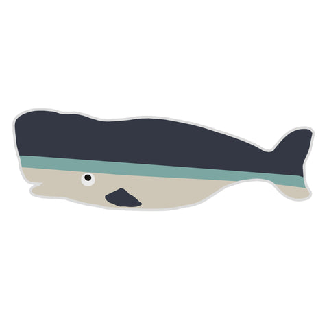 Blue Whale Sea Life 4.5" Die Cut Auto Window Decal
