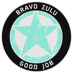 Bravo Zulu Star Logo 3.5" Vinyl Die Cut Auto Window Decal Souvenir