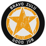 Bravo Zulu Star Logo 3.5" Vinyl Die Cut Auto Window Decal Souvenir