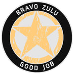 Bravo Zulu Star Logo 3.5" Vinyl Die Cut Auto Window Decal Souvenir