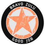 Bravo Zulu Star Logo 3.5" Vinyl Die Cut Auto Window Decal Souvenir