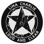 Lima Charlie Star Logo 3.5" Vinyl Die Cut Auto Window Decal Souvenir