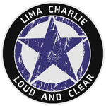 Lima Charlie Star Logo 3.5" Vinyl Die Cut Auto Window Decal Souvenir