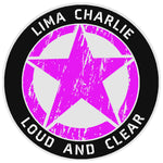 Lima Charlie Star Logo 3.5" Vinyl Die Cut Auto Window Decal Souvenir