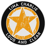 Lima Charlie Star Logo 3.5" Vinyl Die Cut Auto Window Decal Souvenir