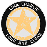 Lima Charlie Star Logo 3.5" Vinyl Die Cut Auto Window Decal Souvenir