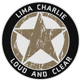 Lima Charlie Star Logo 3.5" Vinyl Die Cut Auto Window Decal Souvenir