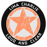 Lima Charlie Star Logo 3.5" Vinyl Die Cut Auto Window Decal Souvenir