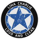 Lima Charlie Star Logo 3.5" Vinyl Die Cut Auto Window Decal Souvenir