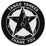 Tango Yankee Star Logo 3.5" Vinyl Die Cut Auto Window Decal Souvenir