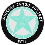 Whiskey Tango Foxtrot 3.5" Vinyl Die Cut Auto Window Decal Souvenir