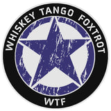 Whiskey Tango Foxtrot 3.5" Vinyl Die Cut Auto Window Decal Souvenir