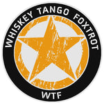 Whiskey Tango Foxtrot 3.5" Vinyl Die Cut Auto Window Decal Souvenir