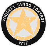 Whiskey Tango Foxtrot 3.5" Vinyl Die Cut Auto Window Decal Souvenir