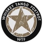 Whiskey Tango Foxtrot 3.5" Vinyl Die Cut Auto Window Decal Souvenir