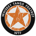 Whiskey Tango Foxtrot 3.5" Vinyl Die Cut Auto Window Decal Souvenir