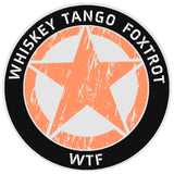 Whiskey Tango Foxtrot 3.5" Vinyl Die Cut Auto Window Decal Souvenir