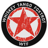 Whiskey Tango Foxtrot 3.5" Vinyl Die Cut Auto Window Decal Souvenir