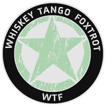 Whiskey Tango Foxtrot 3.5" Vinyl Die Cut Auto Window Decal Souvenir