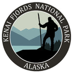 Kenai Fjords National Park, Alaska - Hiker 3.5" Die Cut Auto Window Decal