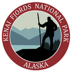 Kenai Fjords National Park, Alaska - Hiker 3.5" Die Cut Auto Window Decal